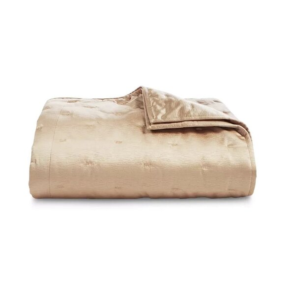 Hotel Collection Glint 3 Piece Coverlet Set King Gold MSRP $500 - Picture 2 of 4